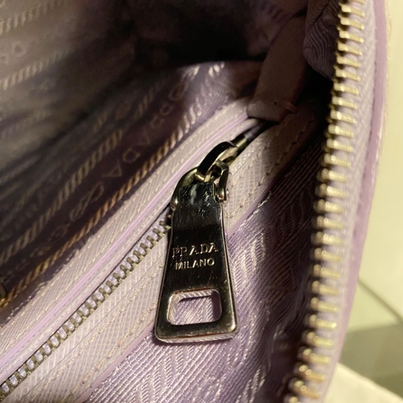 Authentic Prada saffiano top handle bag in lilac - Picture 8 of 16